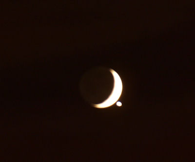 venus and moon